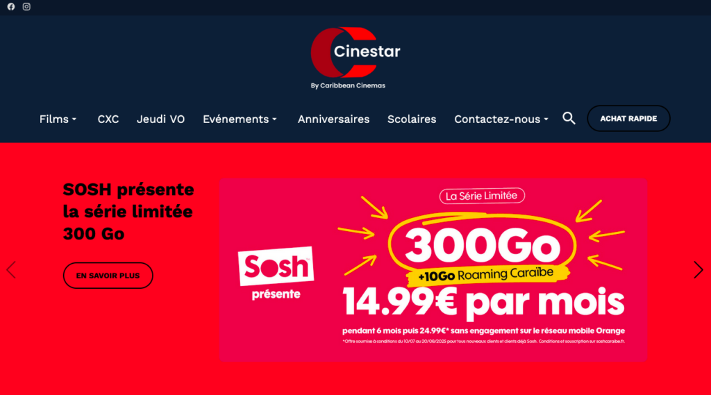 CAMPAGNE WEB CINESTAR – SOSH