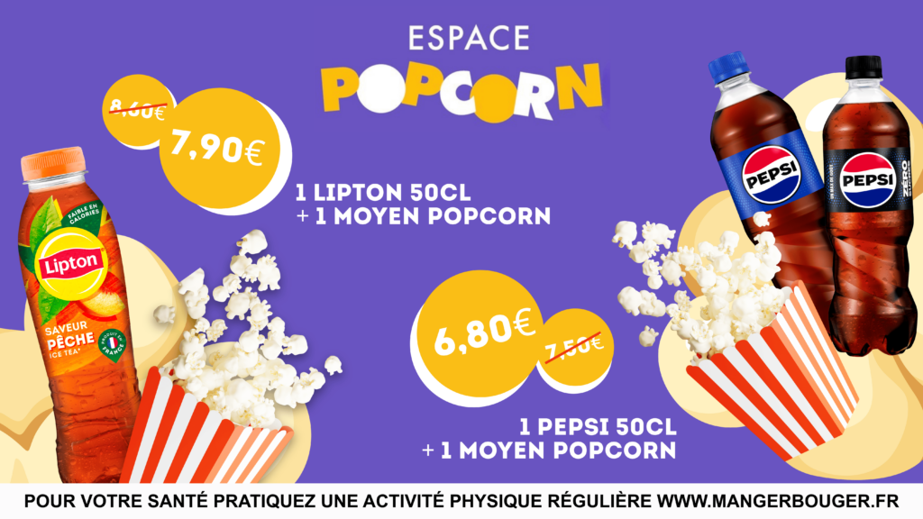 OP ESPACE POPCORN TDS : LIPTON & PEPSI